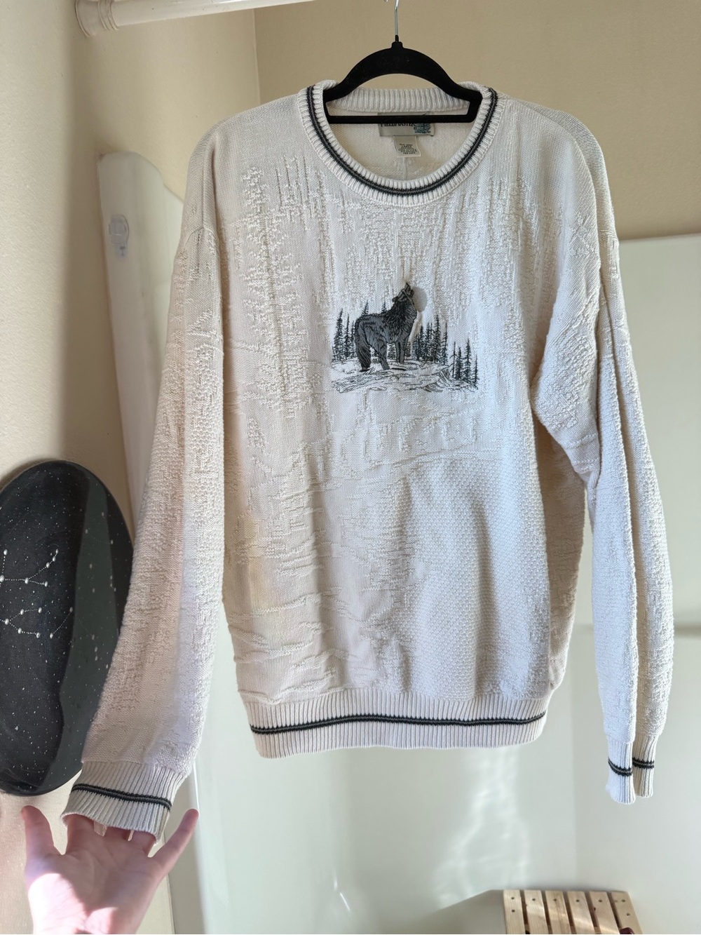 Fieldmaster 100% cotton wolf sweater